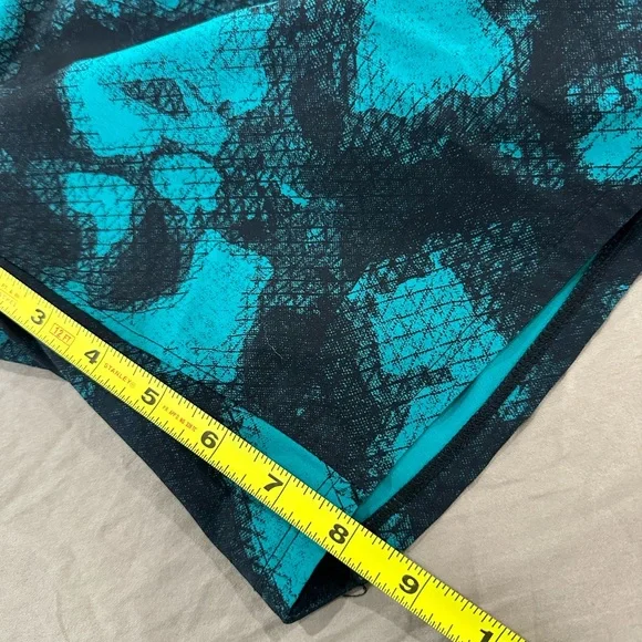 Under Armour Project Rock Teal and Black Athletic Shorts - Picture 3 of 6